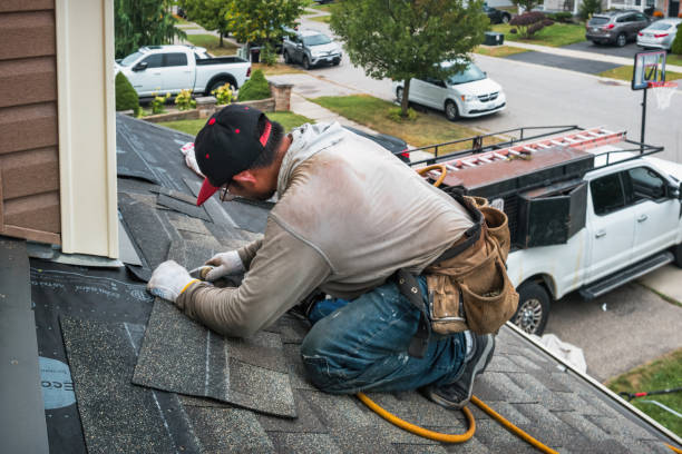Professional Flat Roof Repair technician working in La Puente, CA